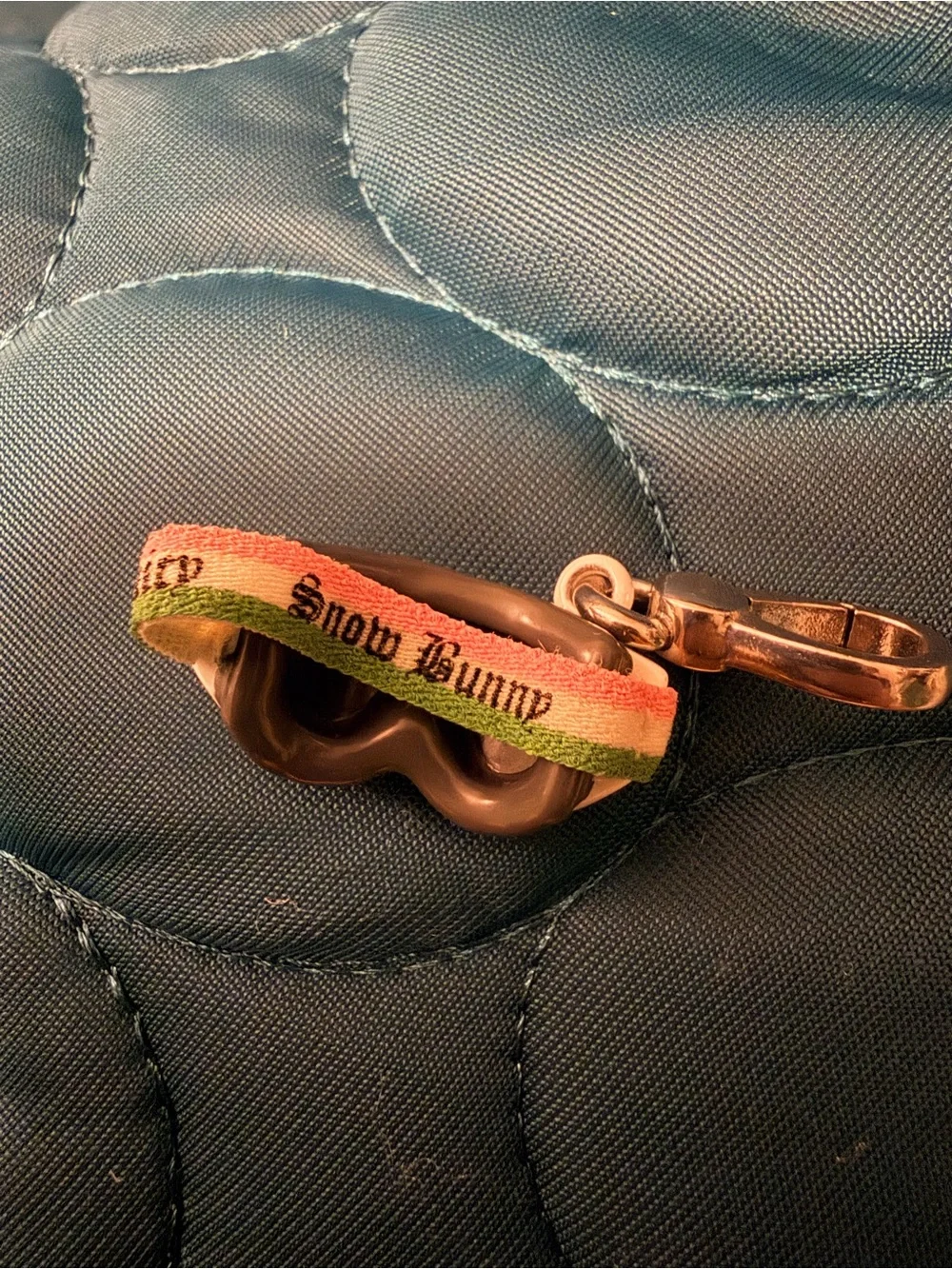 Super Rare Y2K Juicy Couture Snow Bunny Ski Mask Charm. No Box but never worn